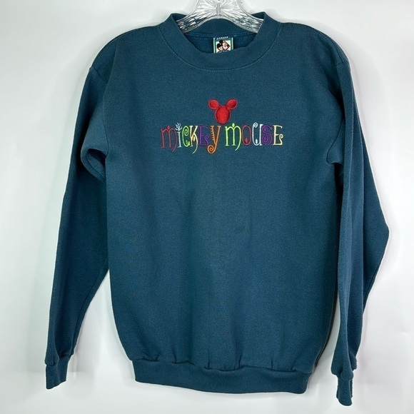 Vintage Mickey's Stuff For Kids Blue Crewneck Sweatshirt Size 7/8/10 L - Picture 1 of 10